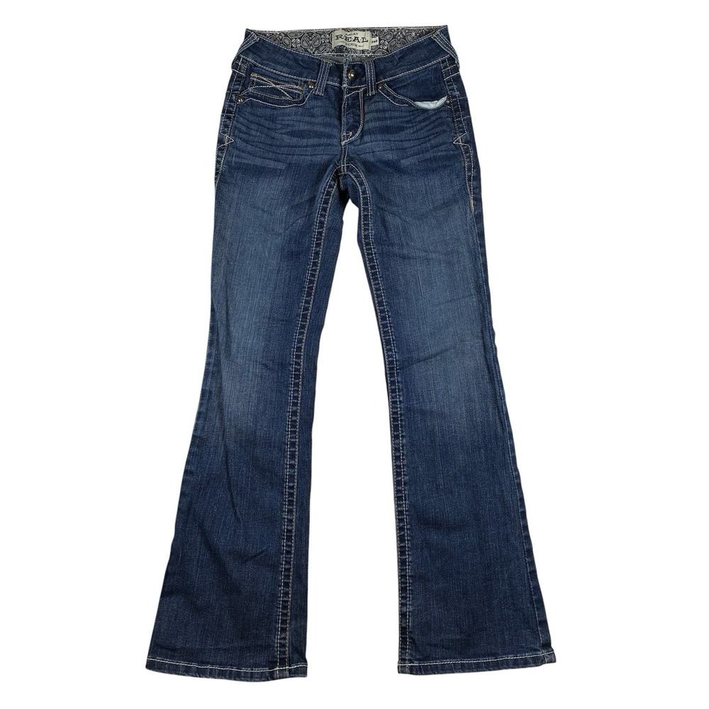 Ariat Jeans Womens 26R Blue REAL Denim Low Rise Boot Western Wear Casual Outdoor